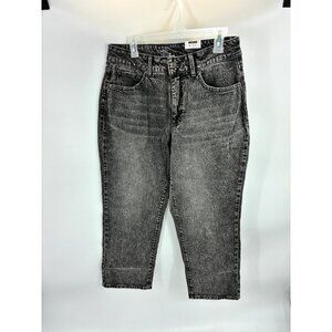 Time and Tru Womens Size 12 Gray Straight Crop Jeans Casual Stretch Denim